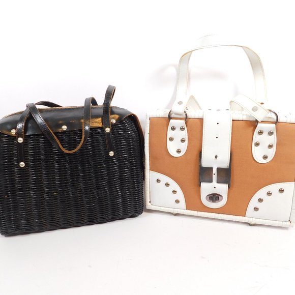 Handbags - 2 Vintage Wicker Handbags CL2893 0220